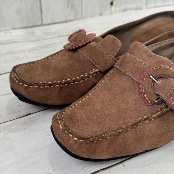 Y2K Naturalizer Moccasin Loafer Kitten Heels Leather Brown Boho Buckle Sz 6.5 - Picture 5 of 17